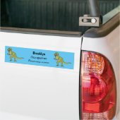 Funny T rex dinosaurier Illustration Autoaufkleber (Auf Lkw)