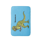 Funny T rex dinosaurier Illustration Badematte (Vorderseite Vertikal)