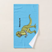 Funny T rex dinosaurier Illustration Badhandtuch Set (Handtuch)