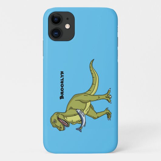 Funny T rex dinosaurier Illustration Case-Mate iPhone Hülle (Rückseite)