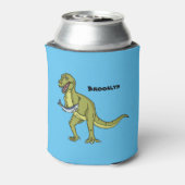 Funny T rex dinosaurier Illustration Dosenkühler (Kanne Rückseite)