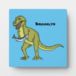 Funny T rex dinosaurier Illustration Fotoplatte