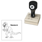 Funny T rex dinosaurier Illustration Gummistempel (Stempel)