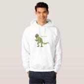 Funny T rex dinosaurier Illustration Hoodie (Vorne ganz)