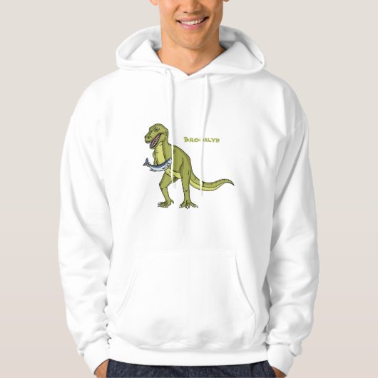 Funny T rex dinosaurier Illustration Hoodie (Vorderseite)