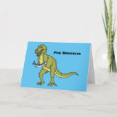 Funny T rex dinosaurier Illustration Karte (Vorderseite)