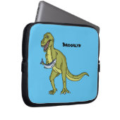 Funny T rex dinosaurier Illustration Laptopschutzhülle (Vorne Rechts)