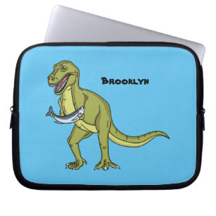 Funny T rex dinosaurier Illustration Laptopschutzhülle