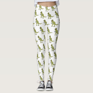 Funny T rex dinosaurier Illustration Leggings