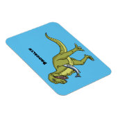 Funny T rex dinosaurier Illustration Magnet (Rechte Seite)