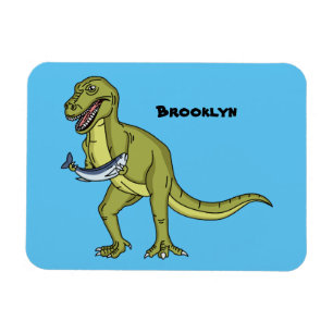 Funny T rex dinosaurier Illustration Magnet