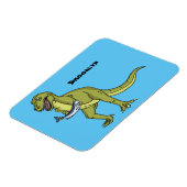 Funny T rex dinosaurier Illustration Magnet (Linke Seite)