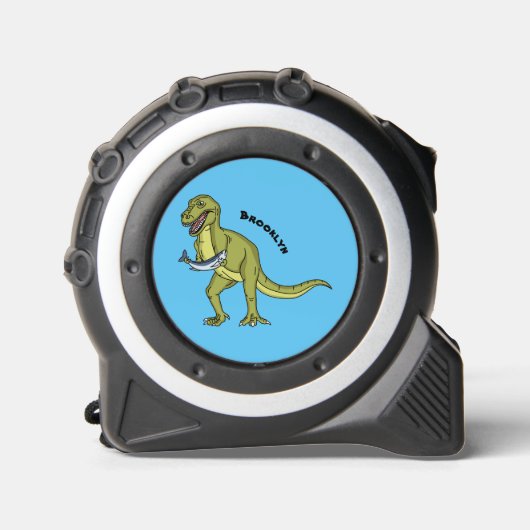Funny T rex dinosaurier Illustration Maßband (Vorderseite)