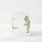 Funny T rex dinosaurier Illustration Mattglastasse (Mittel)