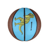 Funny T rex dinosaurier Illustration Mini Basketball (Vertikal)