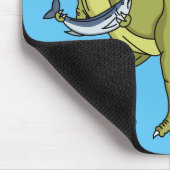 Funny T rex dinosaurier Illustration Mousepad (Ecke)