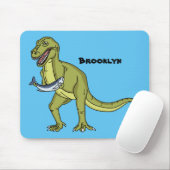 Funny T rex dinosaurier Illustration Mousepad (Mit Mouse)