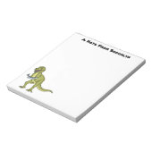 Funny T rex dinosaurier Illustration Notizblock (Rotiert)