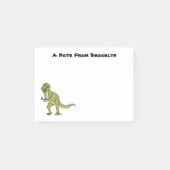 Funny T rex dinosaurier Illustration Post-it Klebezettel (Vorderseite)