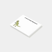 Funny T rex dinosaurier Illustration Post-it Klebezettel (angewinkelt)