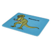 Funny T rex dinosaurier Illustration Schneidebrett (Ecke)