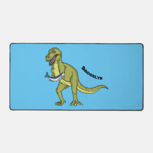 Funny T rex dinosaurier Illustration Schreibtischunterlage