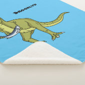 Funny T rex dinosaurier Illustration Sherpadecke (3/4)