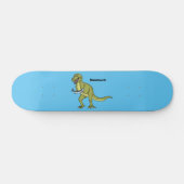 Funny T rex dinosaurier Illustration Skateboard (Horizontal)