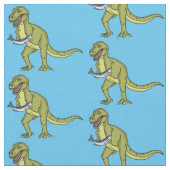 Funny T rex dinosaurier Illustration Stoff (Nahaufnahme)