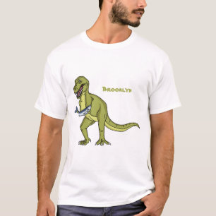 Funny T rex dinosaurier Illustration T-Shirt