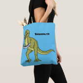 Funny T rex dinosaurier Illustration Tasche (Von Nahem)