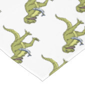 Funny T rex dinosaurier Illustration Tischdecke (Schrägansicht)