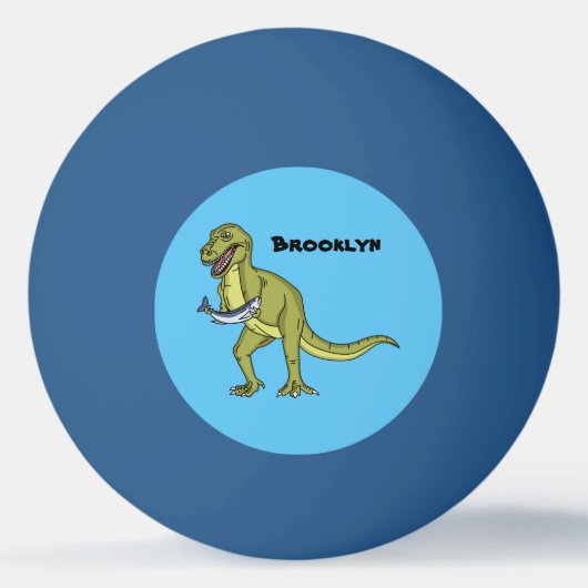 Funny T rex dinosaurier Illustration Tischtennisball (Vorderseite)