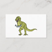 Funny T rex dinosaurier Illustration Visitenkarte (Rückseite)