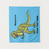 Funny T rex dinosaurier Illustration Wandteppich (Vorderseite)