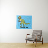 Funny T rex dinosaurier Illustration Wandteppich (Beispiel (Horizontal))