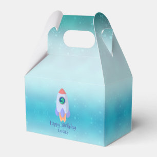 Funny T-rex Dinosaurier Rakete Kind Schulkind Gebu Geschenkschachtel