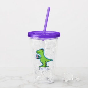 Funny T rex dinosaurier trinken Tee Cartoon Acryltrinkbecher