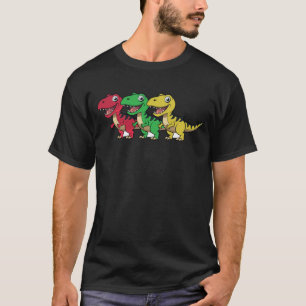 Funny t rex Dinosaurier Weihnachten T-Shirt