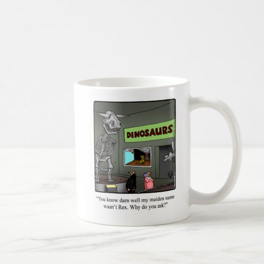 Funny "T-Rex" Ehe Spaß Tasse Geschenk (Rechts)