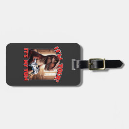 Funny T-Rex Gamer Quote Design Gepäckanhänger