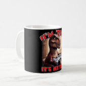 Funny T-Rex Gamer Quote Design Kaffeetasse (Vorderseite Links)