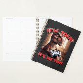 Funny T-Rex Gamer Quote Design Planer (Anzeige)