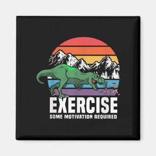Funny T Rex Gym Übung Workout Fitness Motivation Magnet