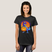 Funny T Rex Halloween Pumpkisaurus Rex Pumpkin Din T-Shirt (Vorne ganz)