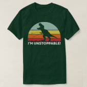 Funny T Rex ist unaufhaltsam mit Trash Grabber Pic T-Shirt (Design vorne)