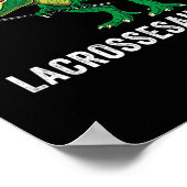 Funny T Rex Lacrosse Dinosaur Lax Boys Lacrosse Te Poster (Ecke)