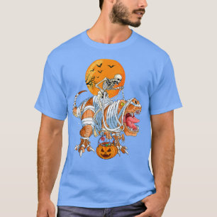 Funny T-Rex Mummy Pumpkin Dinosaur - Dino Trex Hal T-Shirt