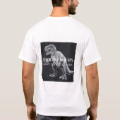 Funny T-Rex Never Skip Arm Day Gym Tee (Rückseite)