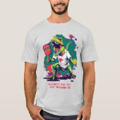 Funny t-Rex-Pickleball-T - Shirt (Vorderseite)